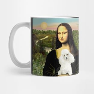 Mona Lisa and her White Toy Poodle Mug